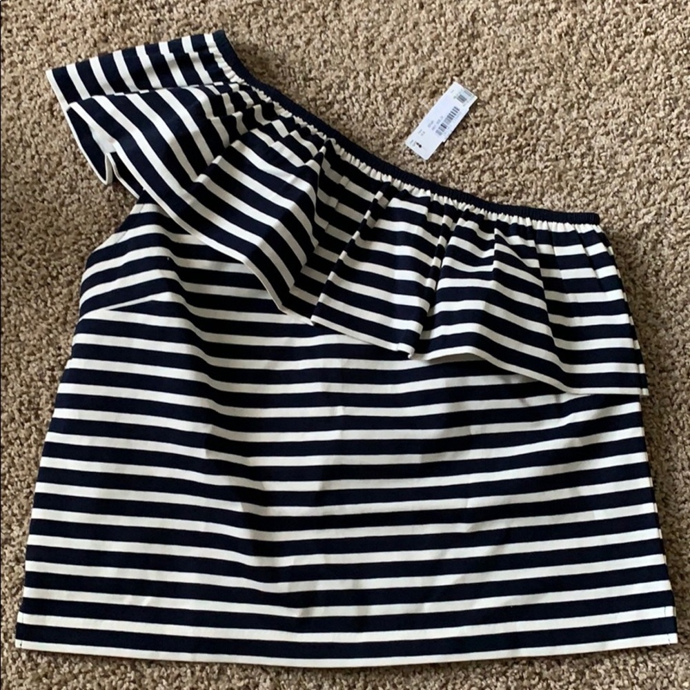 J.Crew One shoulder Top